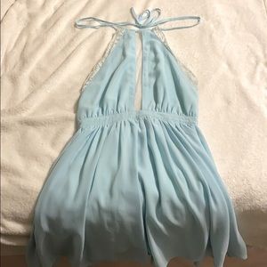 Light Blue Tobi Backless Dress
